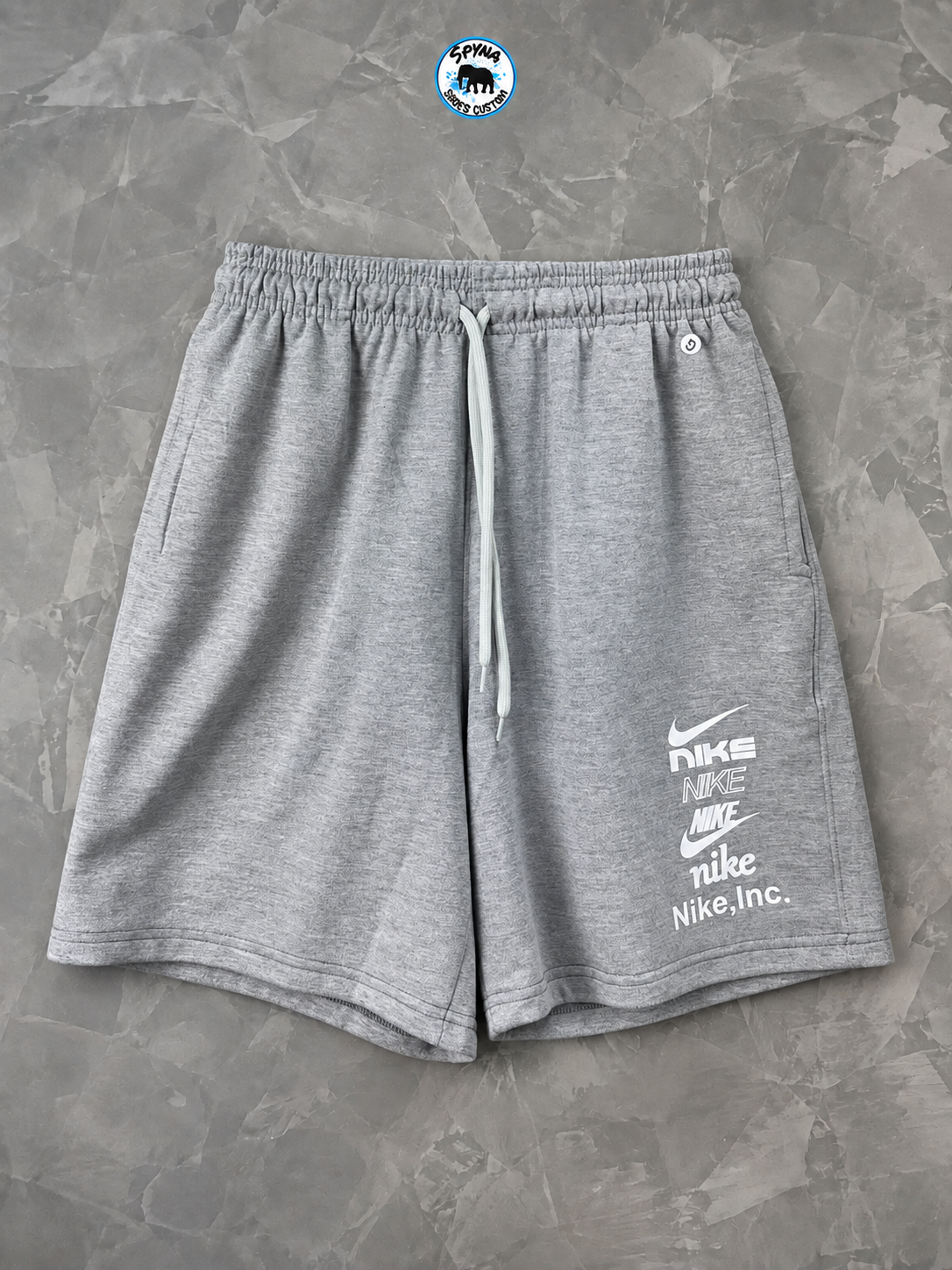 Bermuda Nike Swoosh Branca Masculina Casual Streetwear