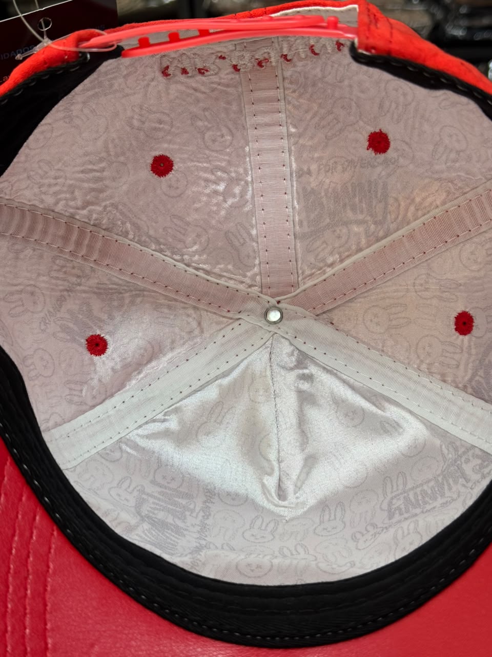 Boné Snapback Mr Bunny Vermelho Masculino Original