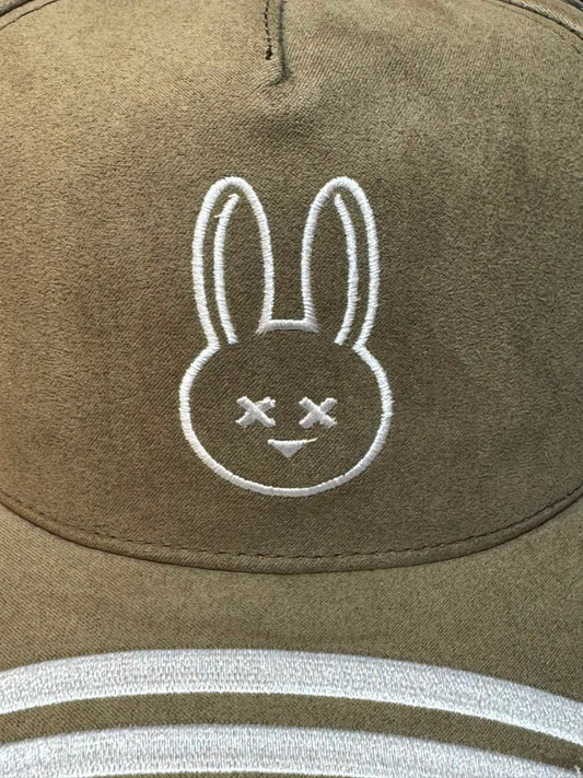 Boné Snapback Mr Bunny Camurça Verde Oliva Masculino Original