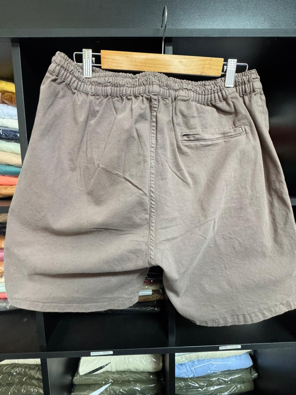 Shorts Mauricinho Sarja Hugo Bosso Marrom Masculino