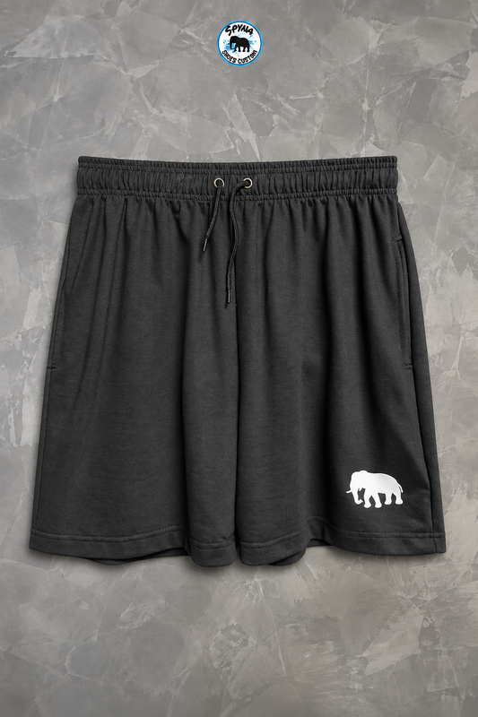 Bermuda Moletinho Preta Spyna - Elefante Masculina