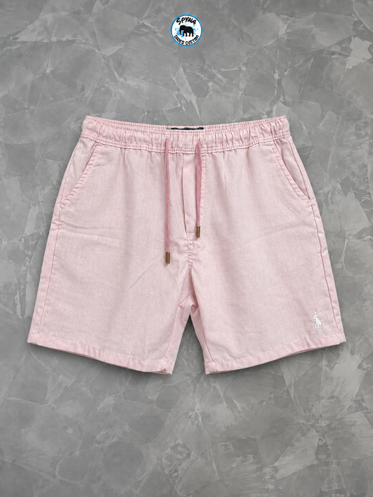 Shorts Mauricinho Sarja Polo Rauph Lauren Rosa Masculino