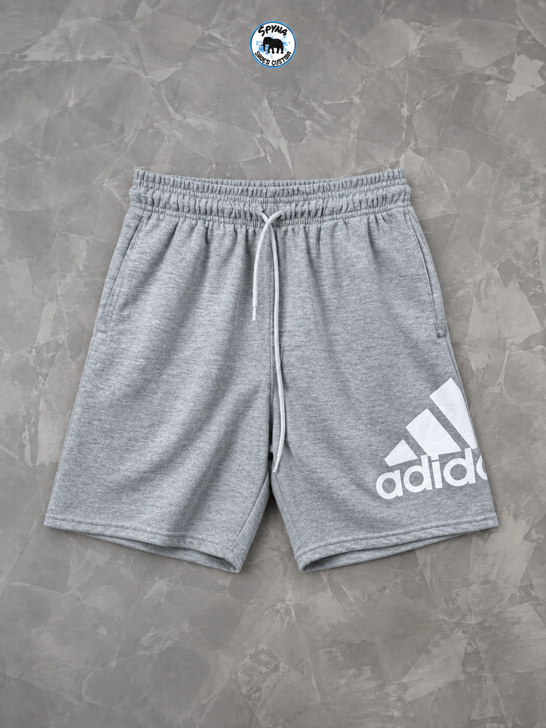 Bermuda Adidas Moletom Cinza Masculina Esportiva Casual