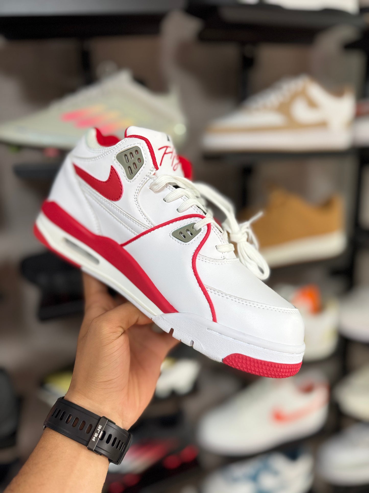 Tênis Nike Air Flight 89 White Red Masculino
