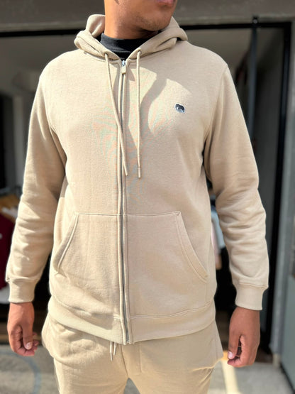 Conjunto Spyna Masculino Bege Calça e Casaco