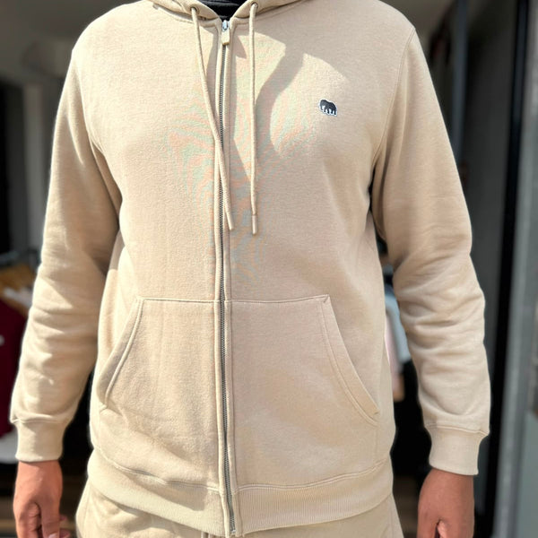 Conjunto Spyna Masculino Bege Calça e Casaco