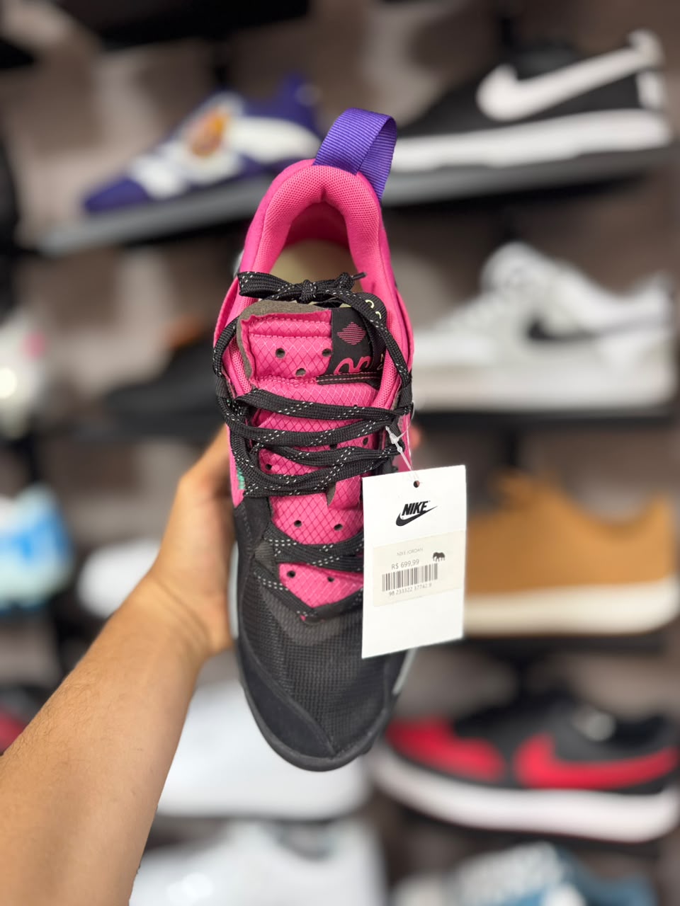 Tênis Jordan Delta Pink Miami Nights Masculino