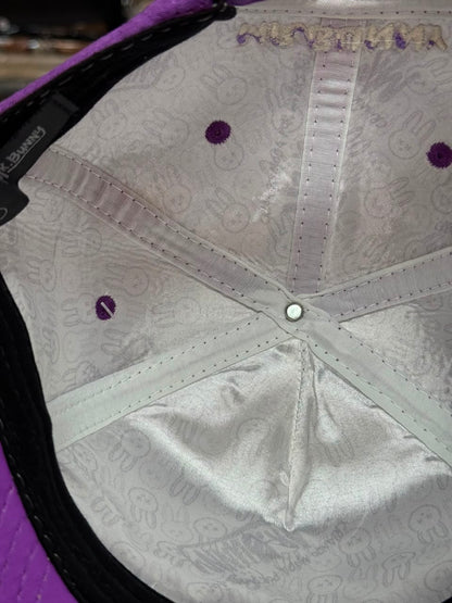 Boné Camurça Snapback Mr Bunny Roxo Masculino Original