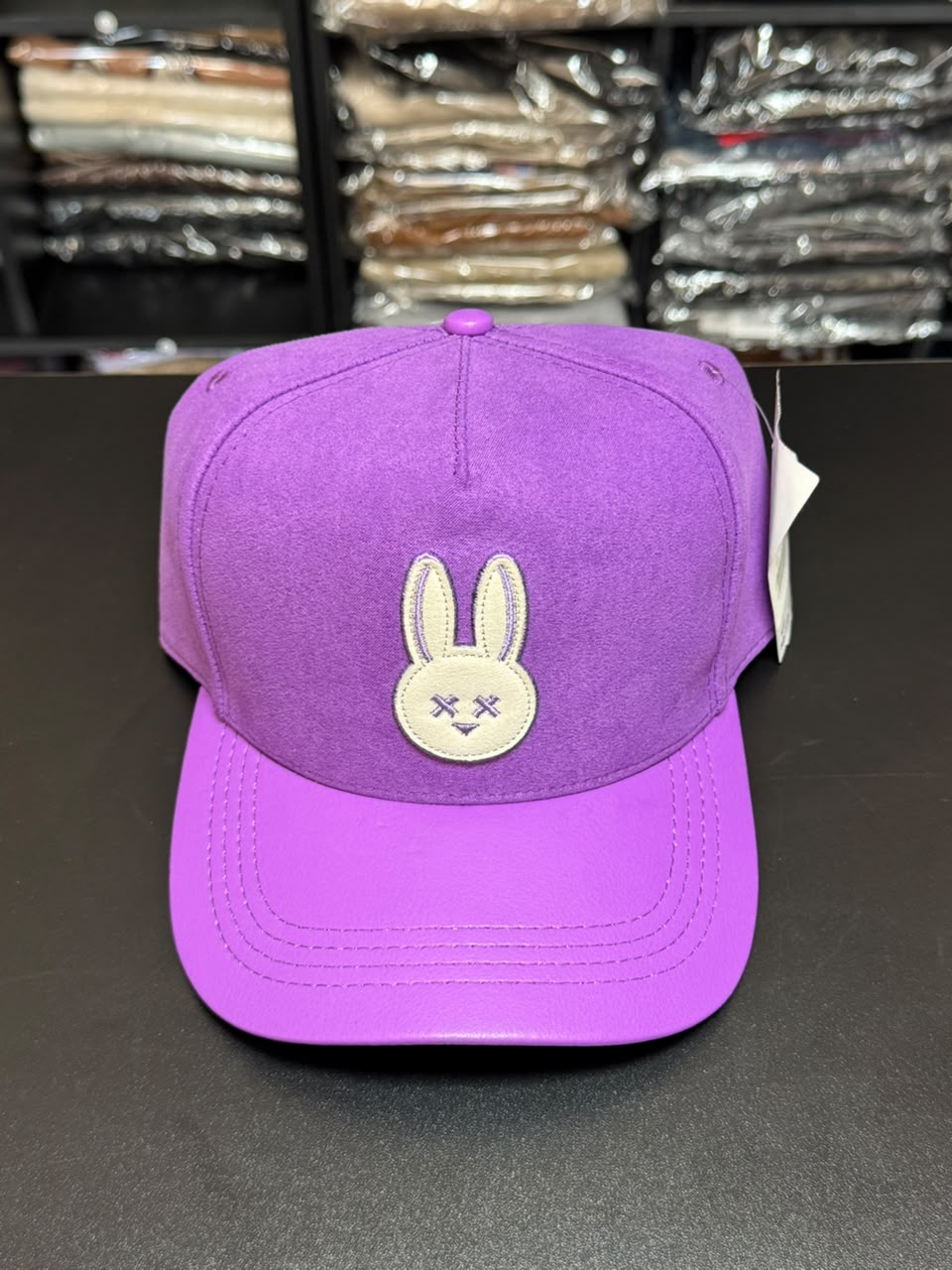 Boné Camurça Snapback Mr Bunny Roxo Masculino Original