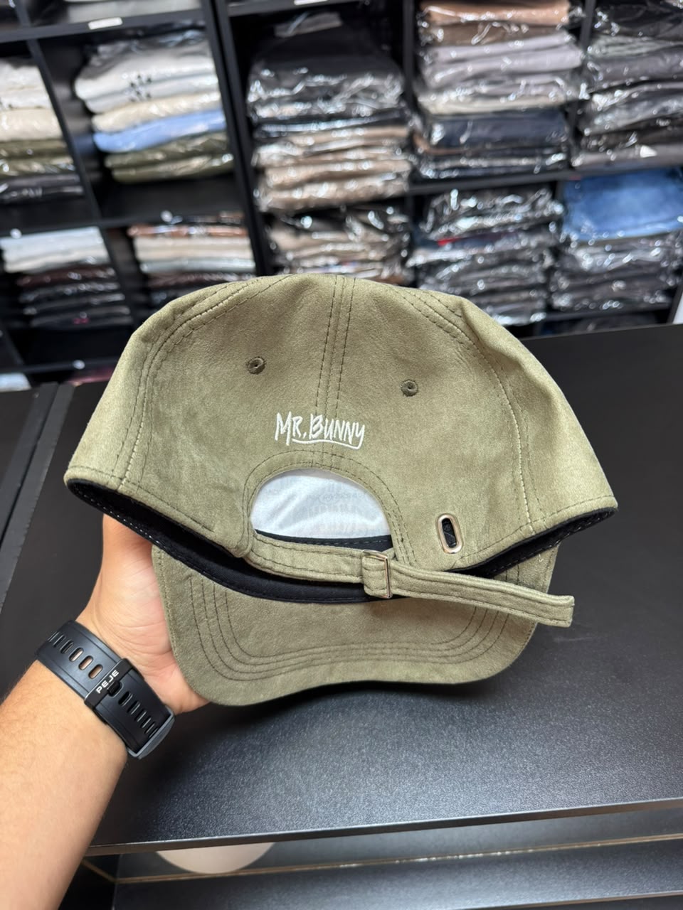 Boné Fivela Mr Bunny Verde Oliva Masculino Original