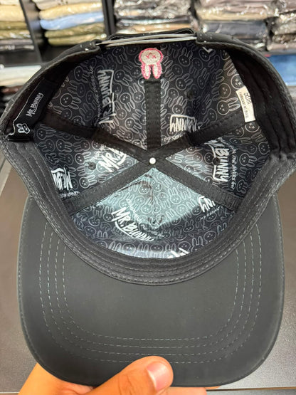 Boné Snapback Mr Bunny Preto Emborrachado Masculino Original (Cópia)