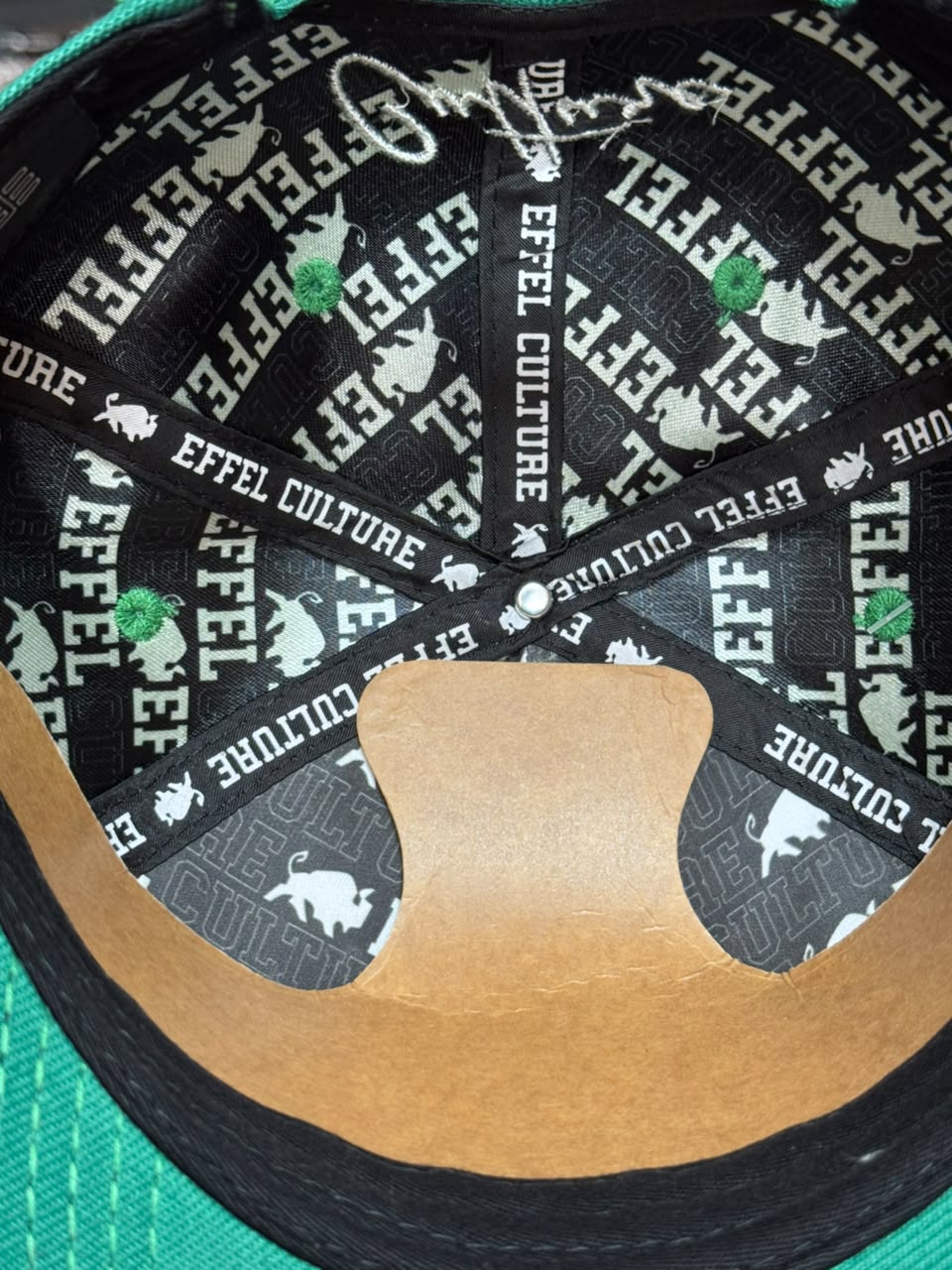 Boné Snapback Effel Culture Verde Masculino Original