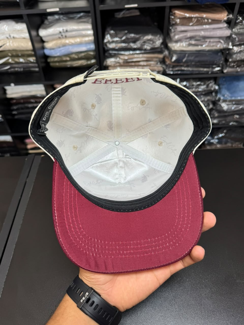 Boné Snapback Effel Culture Branco Off Masculino Original