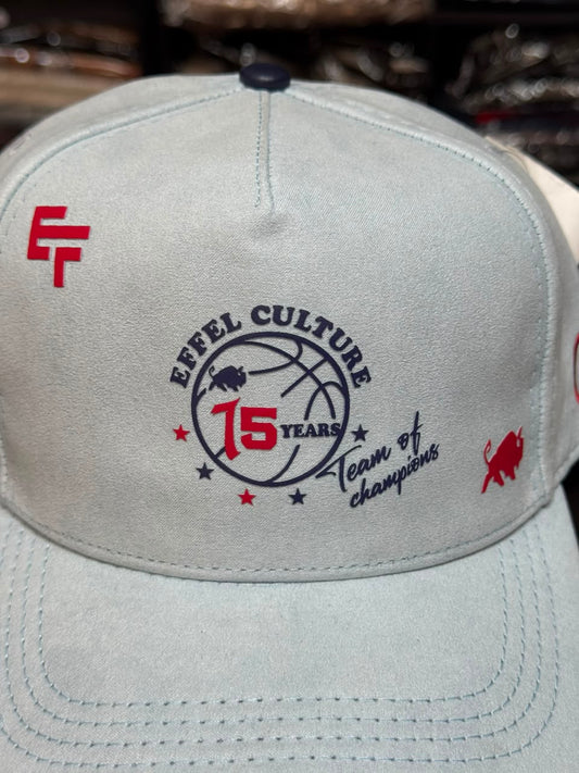 Boné Snapback Effel Culture Couro Leve Azul Masculino Original