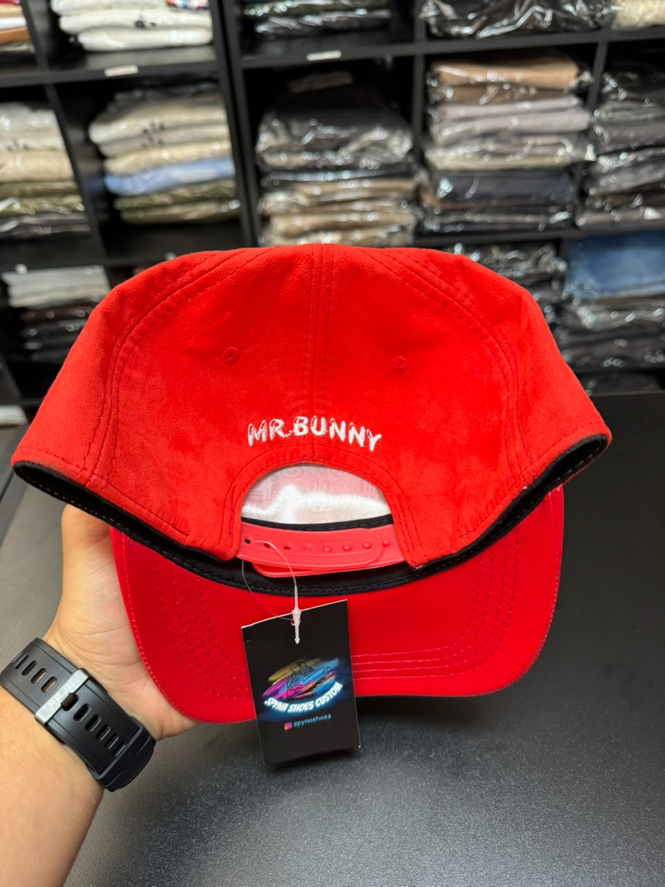 Boné Snapback Mr Bunny Vermelho Masculino Original
