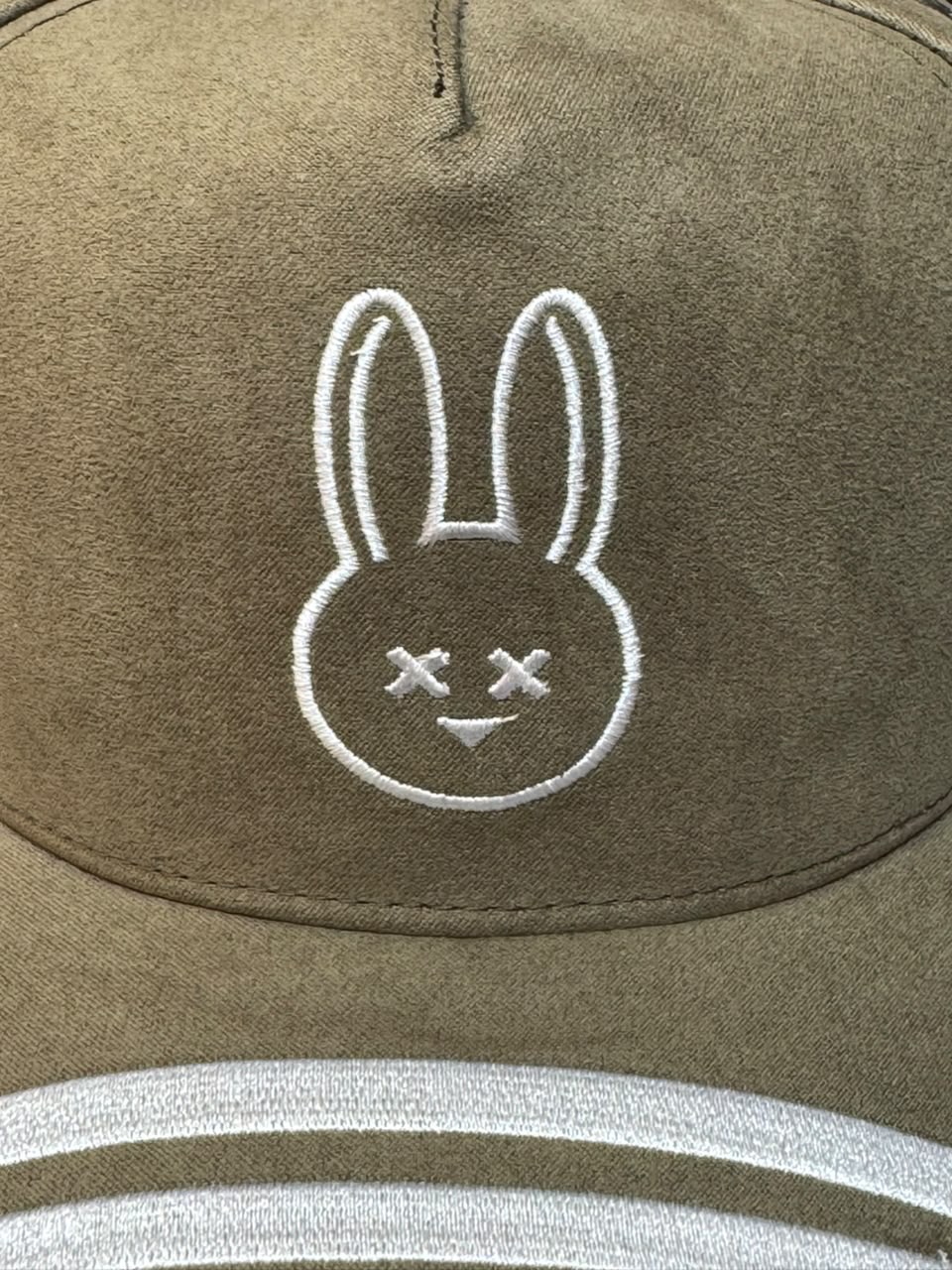 Boné Snapback Mr Bunny Camurça Verde Oliva Masculino Original