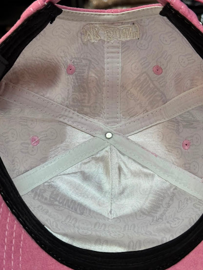 Boné Snapback Mr Bunny Camurça Rosa Masculino Original