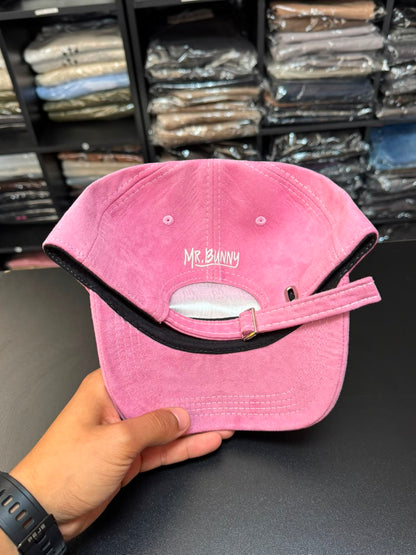 Boné Snapback Mr Bunny Camurça Rosa Masculino Original
