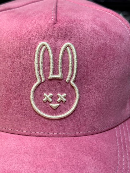 Boné Snapback Mr Bunny Camurça Rosa Masculino Original