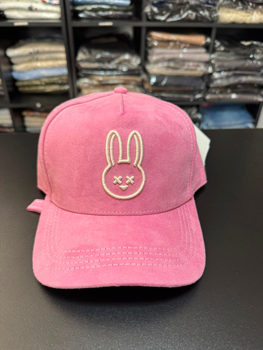 Boné Snapback Mr Bunny Camurça Rosa Masculino Original