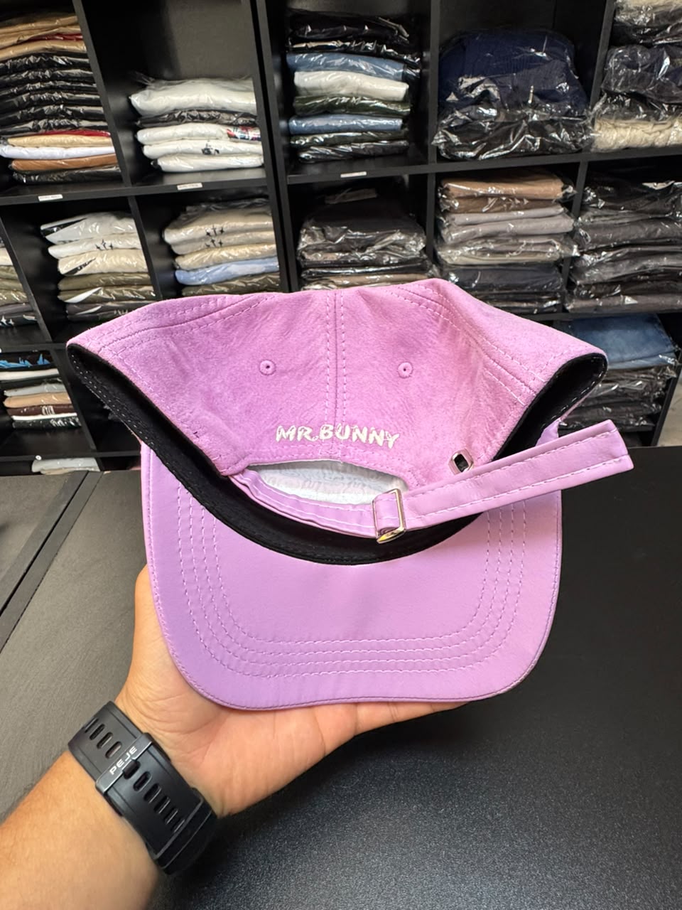 Boné Snapback Mr Bunny Camurça Roxo Masculino Original