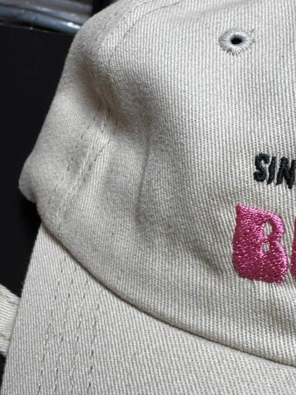 Boné Mr Bunny Dad Hat Bege Pink Unissex Original
