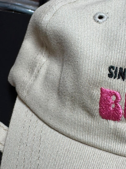 Boné Mr Bunny Dad Hat Bege Pink Unissex Original