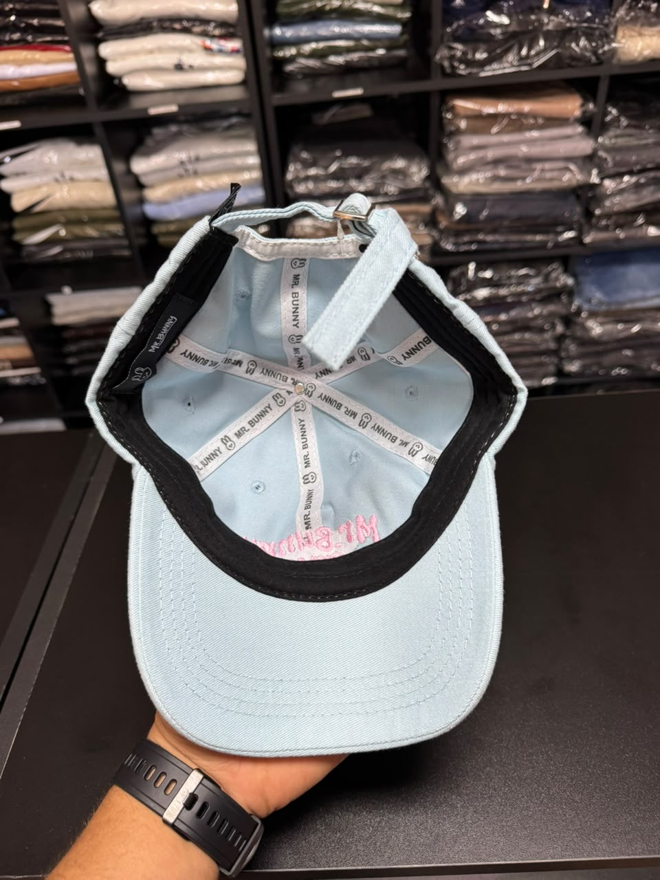 Boné Mr Bunny Dad Hat Azul Claro Unissex Original