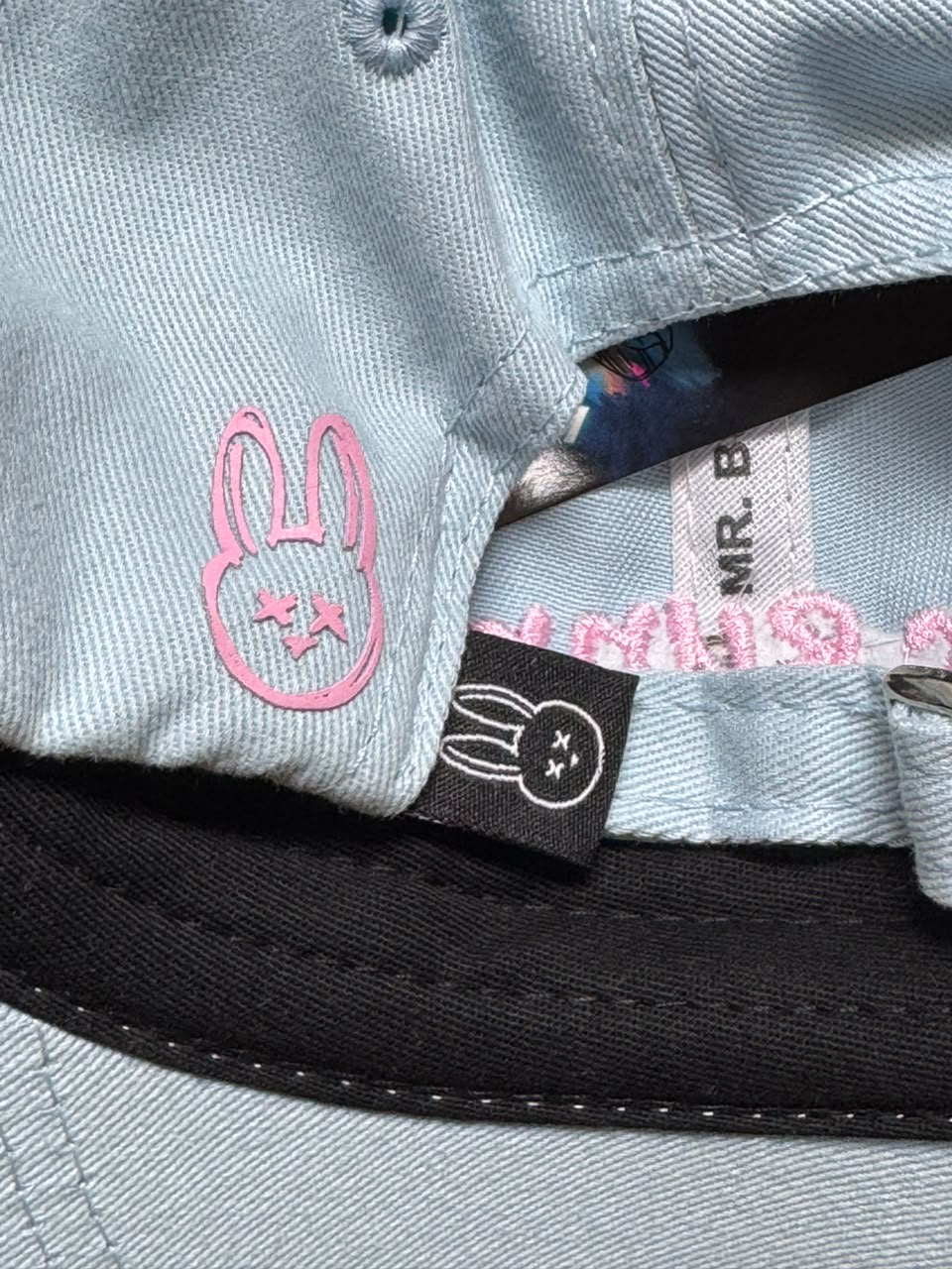 Boné Mr Bunny Dad Hat Azul Claro Unissex Original