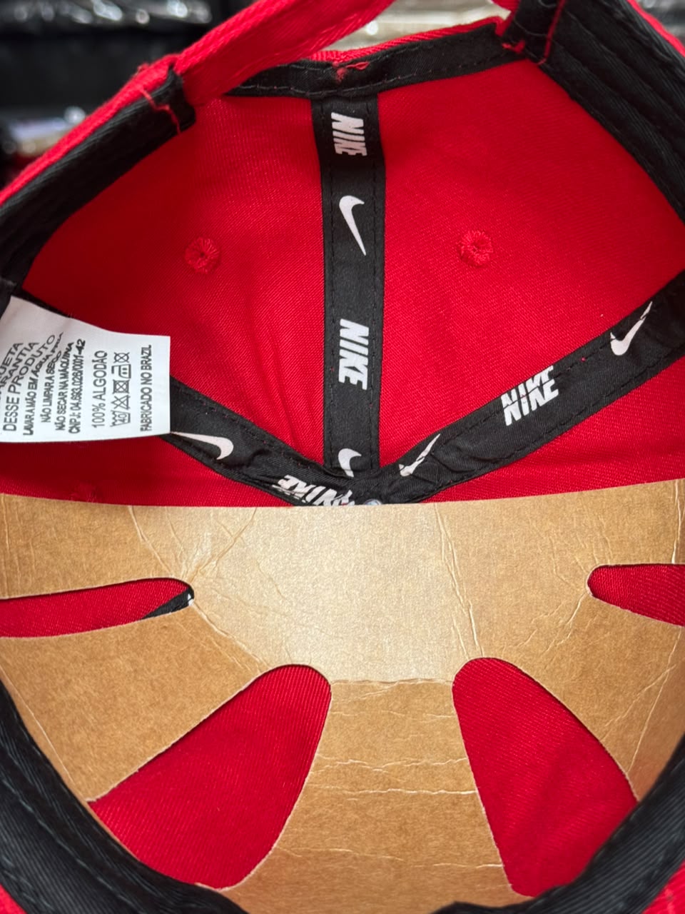 Boné Nike Club Court Dad Hat Fivela Masculino Vermelho