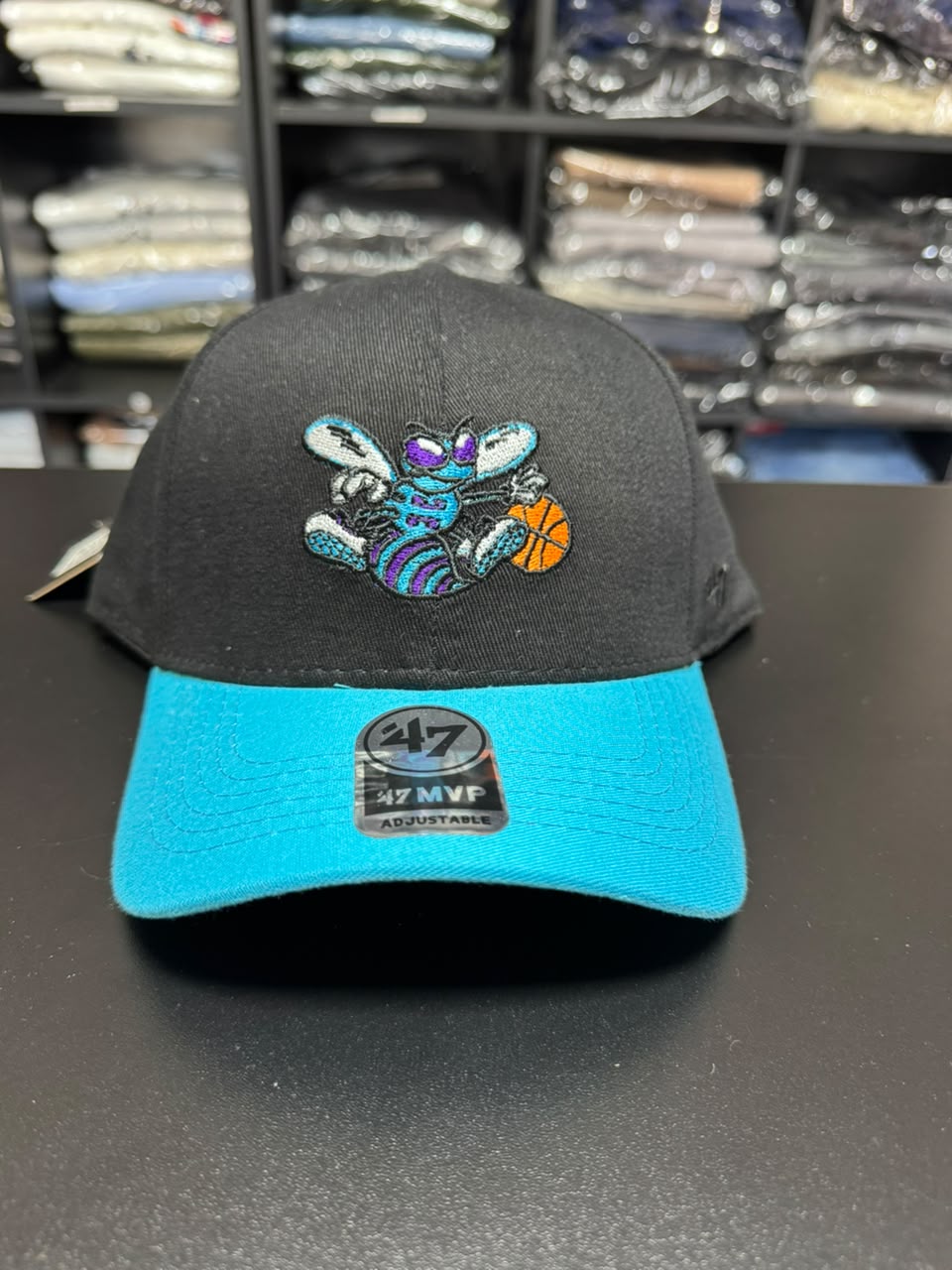 Boné 47 Brand MVP Charlotte Hornets Azul Turquesa Masculino