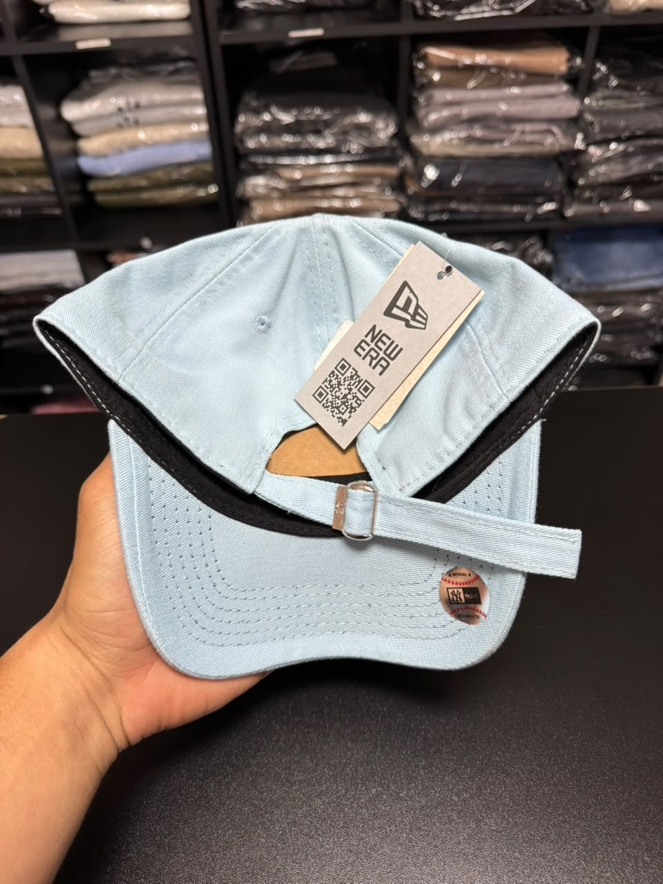 Boné New Era 9Forty Yankees Azul e Rosa Unissex