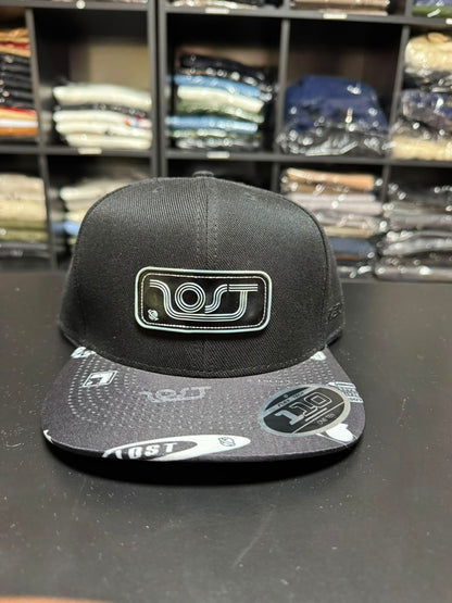 Boné Lost MCD Golden Snapback Preto Masculino