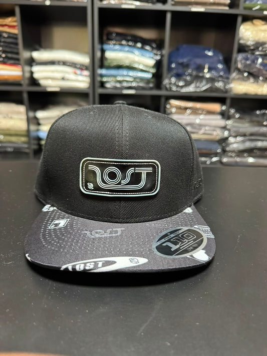 Boné Lost MCD Golden Snapback Preto Masculino
