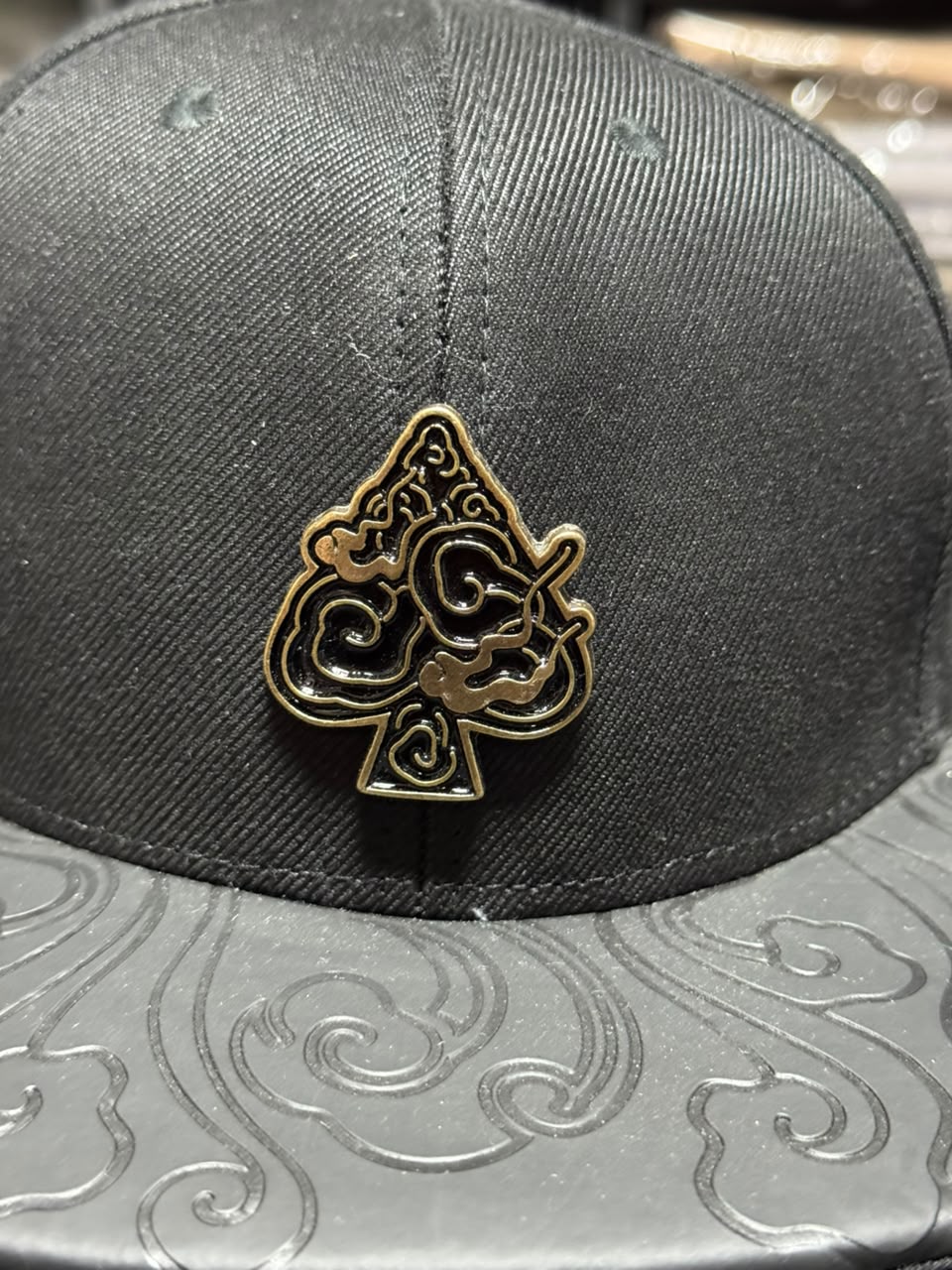Boné Lost MCD Golden Customizado Snapback Preto Masculino