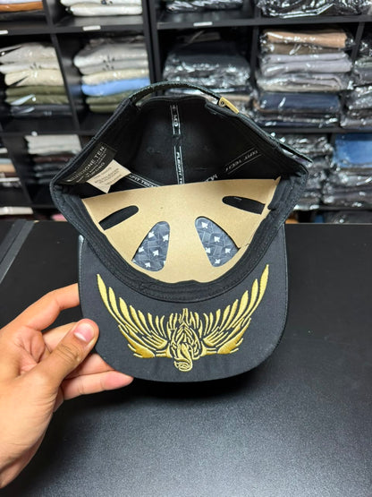 Boné Lost MCD Golden Customizado Snapback Preto Masculino