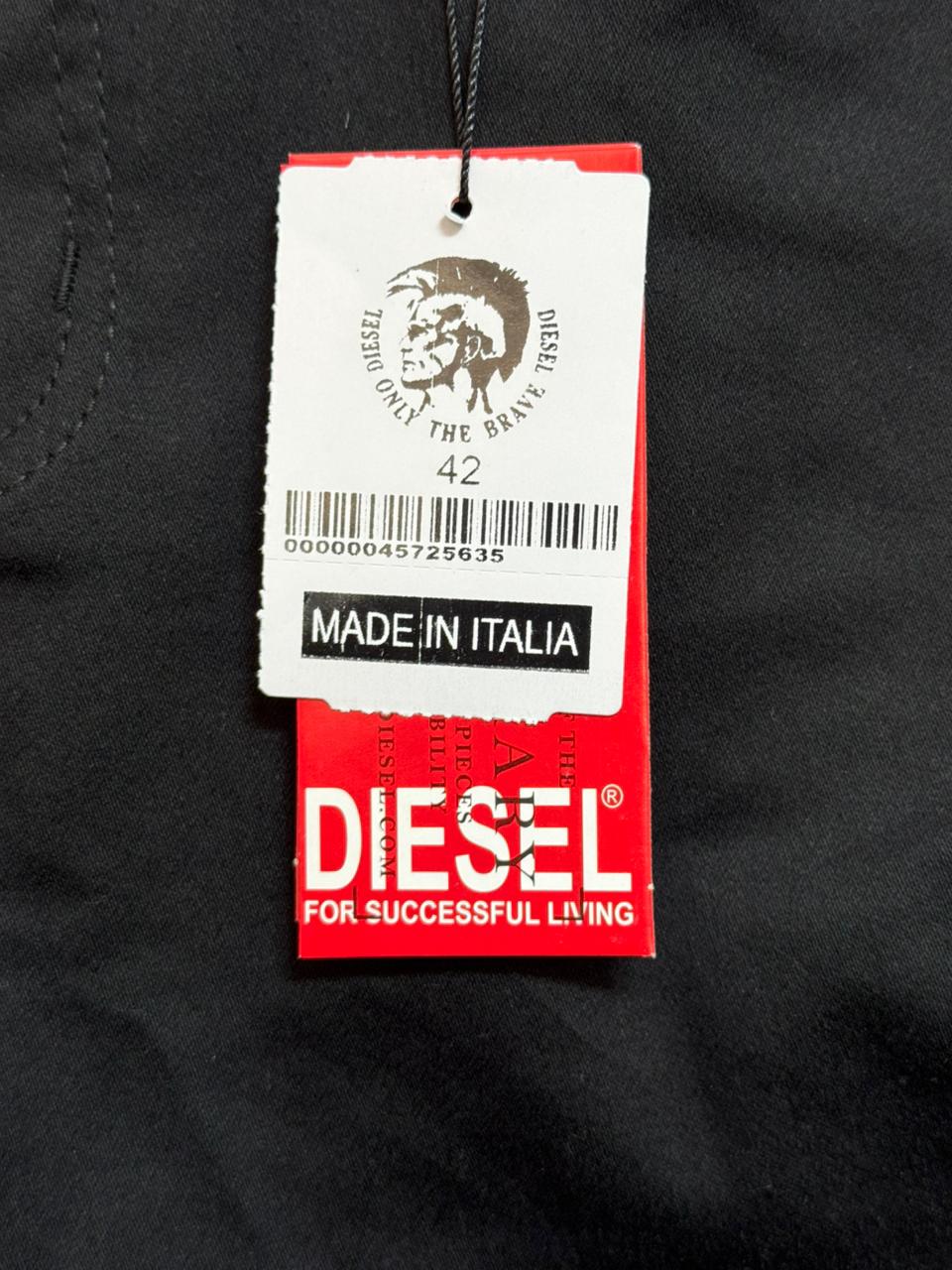 Bermuda Jeans Preta Diesel 100% Original Masculina