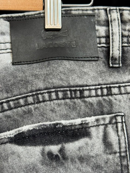 Bermuda Lacoste Jeans Grafitte Jogador Rasgada 100% Original