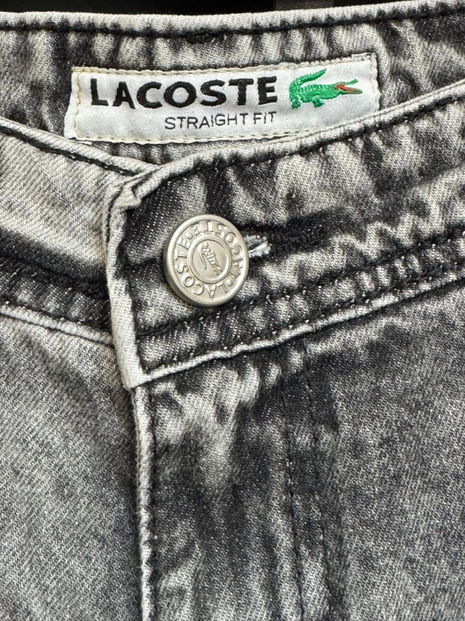 Bermuda Lacoste Jeans Grafitte Jogador Rasgada 100% Original