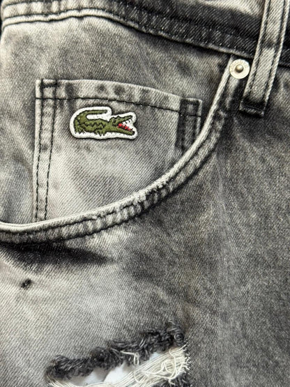 Bermuda Lacoste Jeans Grafitte Jogador Rasgada 100% Original