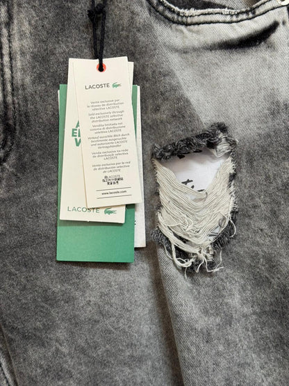 Bermuda Lacoste Jeans Grafitte Jogador Rasgada 100% Original
