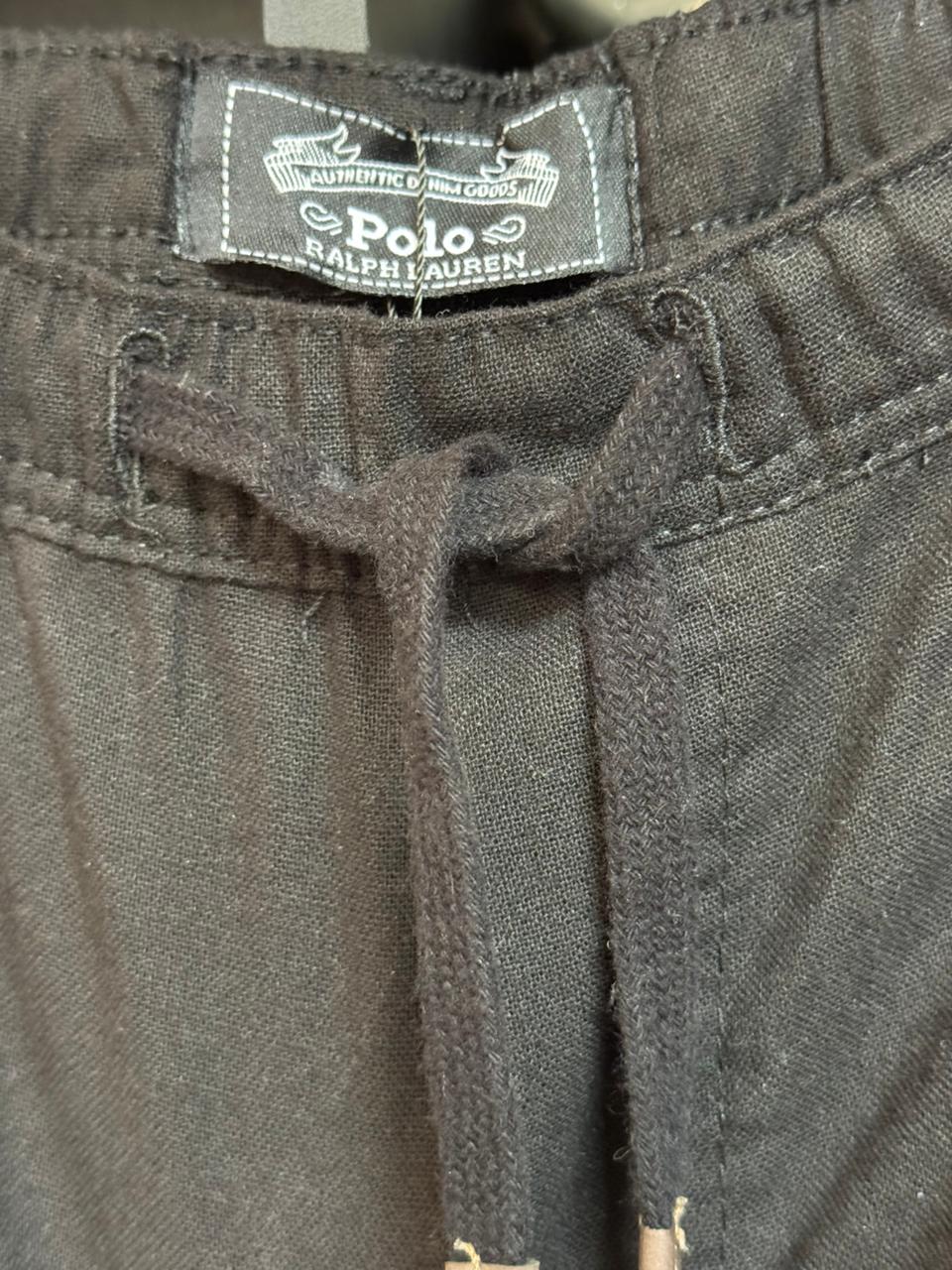 Shorts Mauricinho Sarja Polo Rauph Lauren Preta
