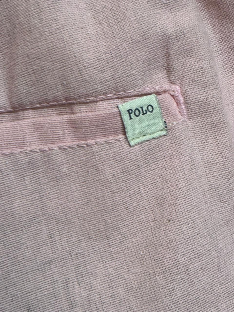 Shorts Mauricinho Sarja Polo Rauph Lauren Rosa Masculino