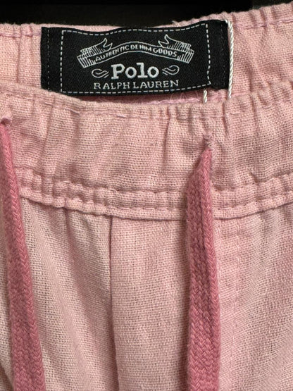 Shorts Mauricinho Sarja Polo Rauph Lauren Rosa Masculino