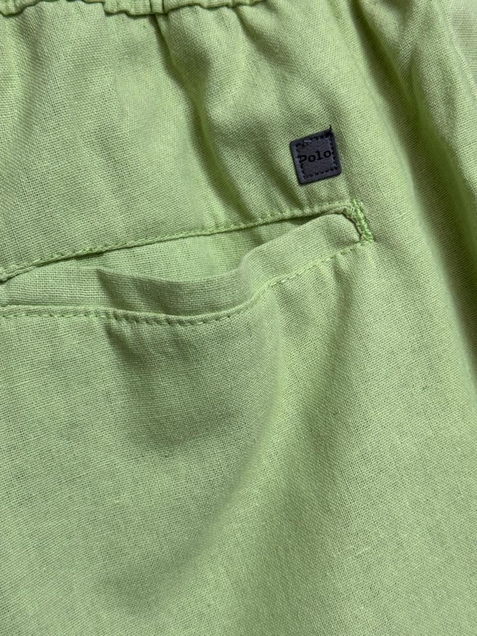 Shorts Mauricinho Sarja Polo Rauph Lauren Verde Masculino