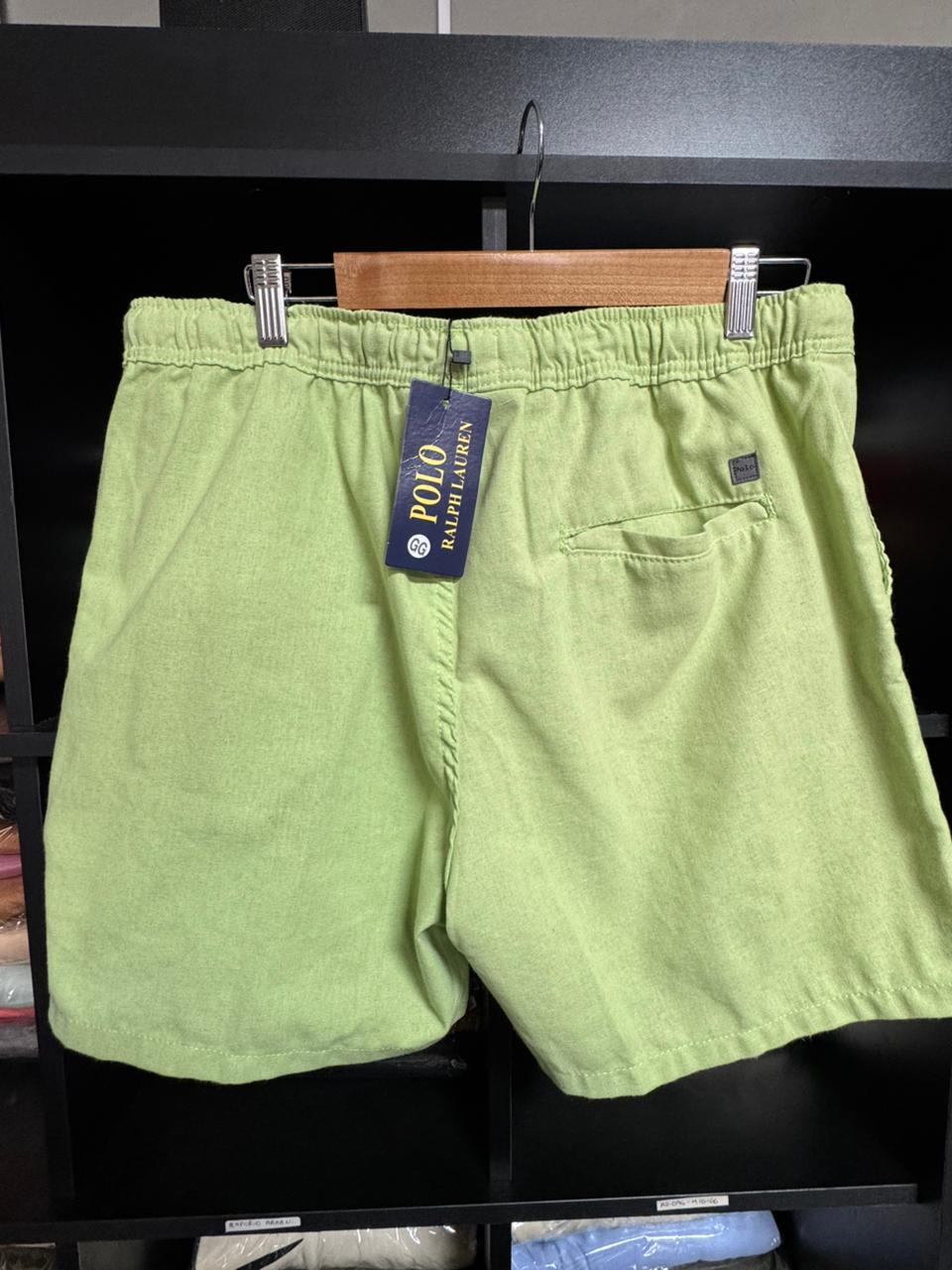 Shorts Mauricinho Sarja Polo Rauph Lauren Verde Masculino