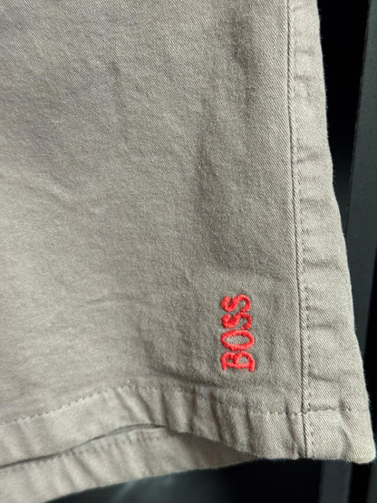 Shorts Mauricinho Sarja Hugo Bosso Marrom Masculino