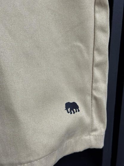 Bermuda Spyna Sarja Bege Básica Masculina Cordão Estilo Cargo