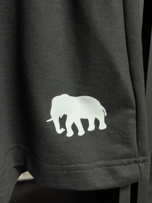 Bermuda Moletinho Preta Spyna - Elefante Masculina