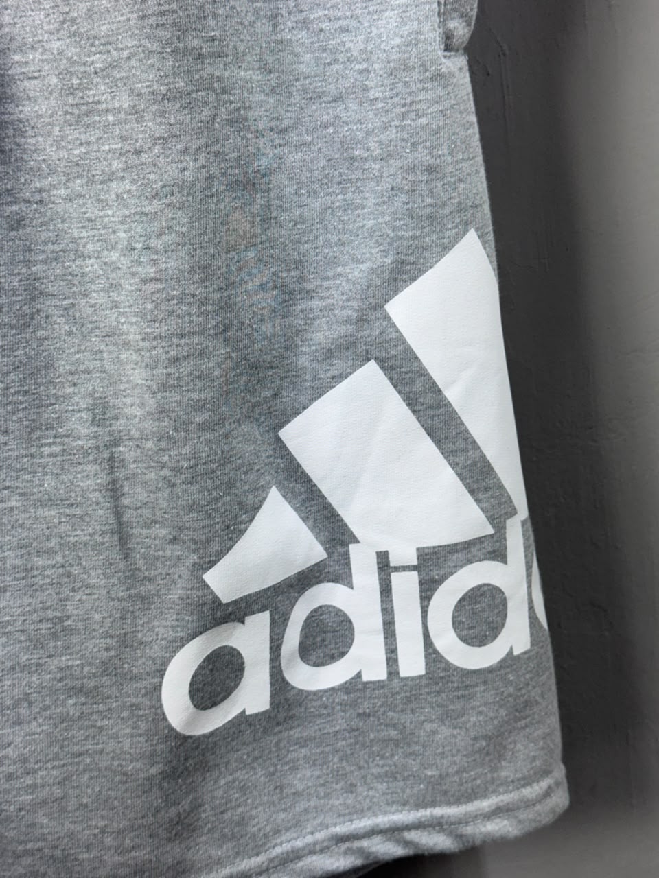 Bermuda Adidas Moletom Cinza Masculina Esportiva Casual